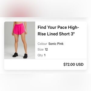 Find Your Pace High-Rise Lined Shorts - Sonic Pink